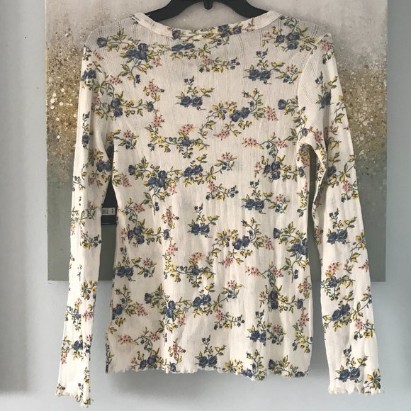 Lucky Brand Cotton Floral Henley (NWT) - Picture 2 of 13